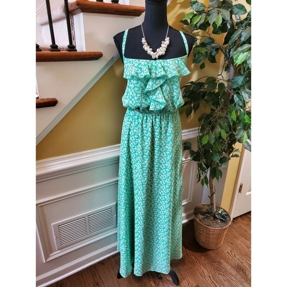 Lane Bryant Lined Ruffle Trim Elastic Waist Dress - Picture 10 of 10